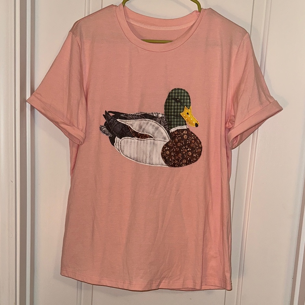 Pink Duck Appliqué Tee